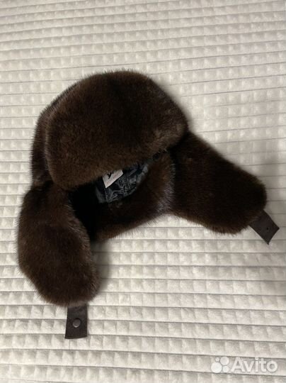 Шапка ушанка норка мужская