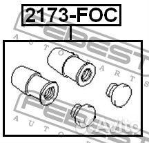Пыльник втулки направляющей суппорта тормозного пе