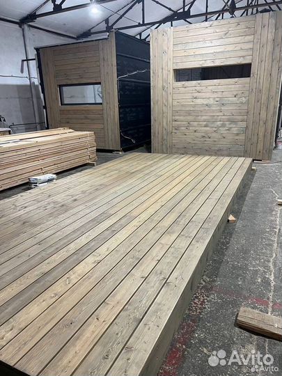 Доска террасная вельвет лиственница 27*142*3000 мм