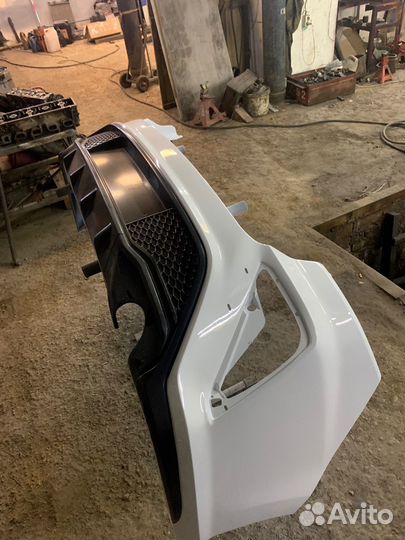 Бампер задний kudos romb rio4 и выхлоп двойной