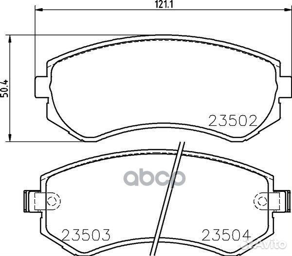 Колодки тормозные дисковые зад nissan patro