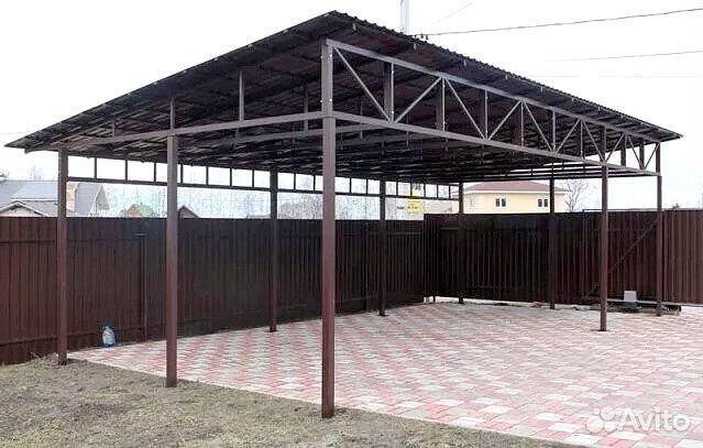 Монтаж заборов навесов