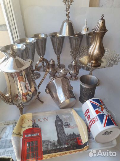 Кофейник+бокалы.Англия