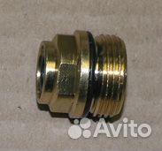 Фитинг прямой д. 8*М22*1,5 наружн. латунь прямой