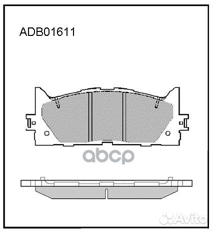 Колодки тормозные дисковые передние Allied Nipp