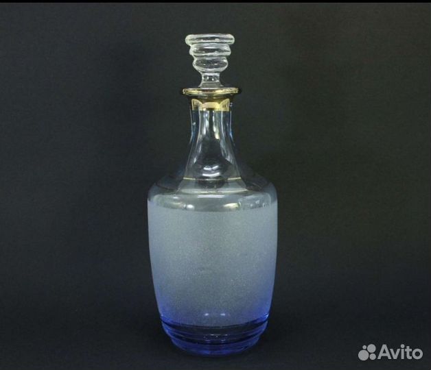 Графин.Штоф.Цветное стекло. Чехословакия