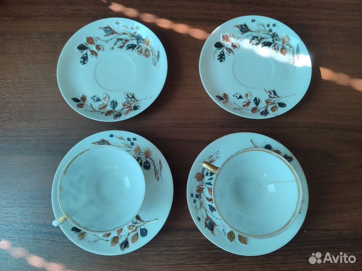 Кофейные пары Фарфор фабрики Кузнецова