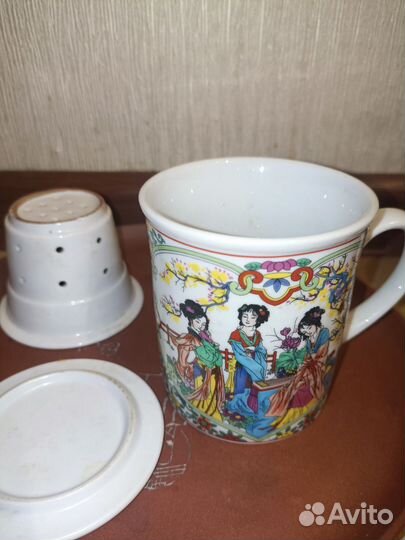 Кружка для заваривания чая керамическая