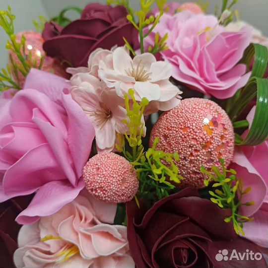 Букет из мыльных роз Пасхальный