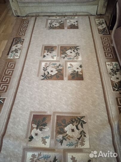 Ковровая дорожка шерстяная б/у 5.2*1.8