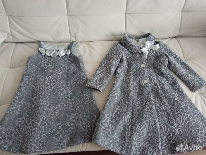 Комплект пальто+платье