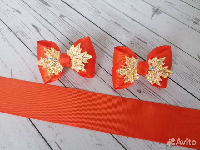 Бантики для волос ручной работы