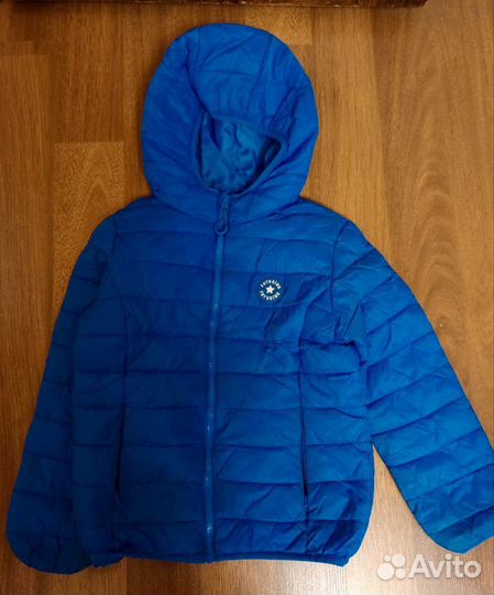 Джинсы лонгслив флис куртка 134