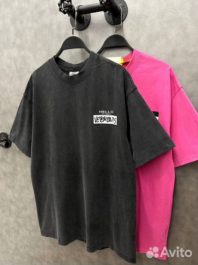 Футболка Vetements Hello my name is (Новинка )