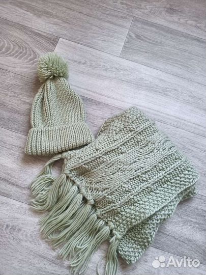 Женский шарф+шапка