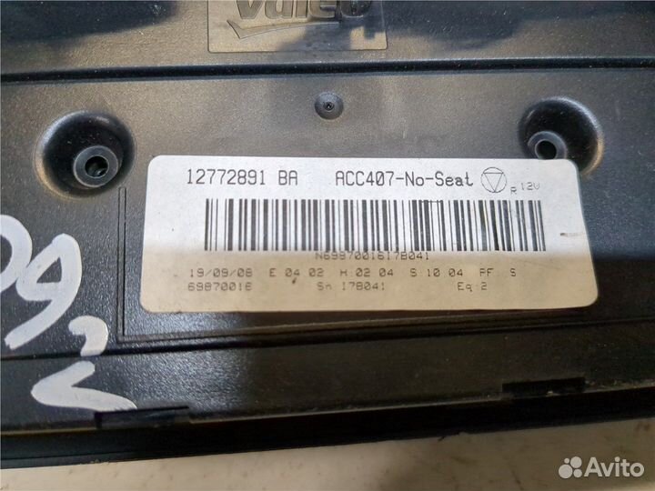 Переключатель отопителя Saab 9-3, 2008