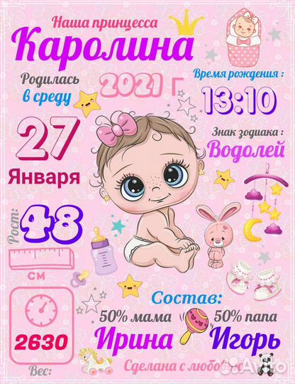 Метрика для детей