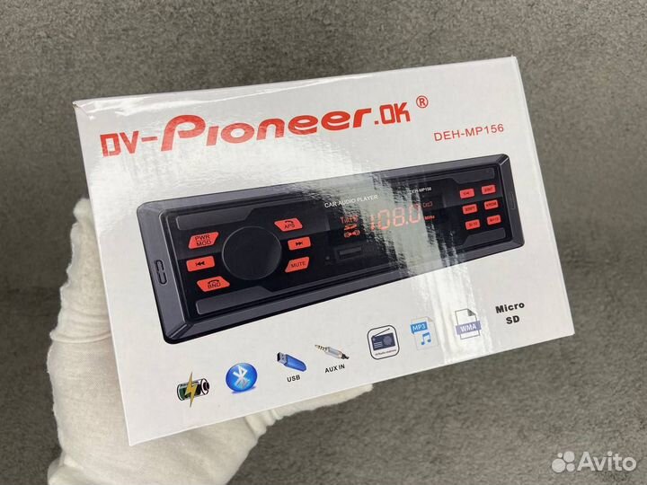 Магнитола pioneer с блютусом новая