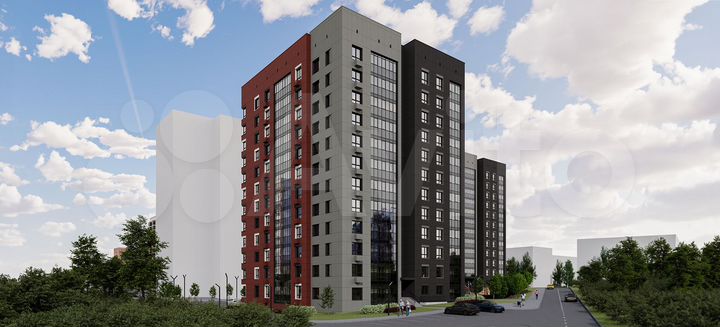 1-к. квартира, 50,4 м², 1/12 эт.