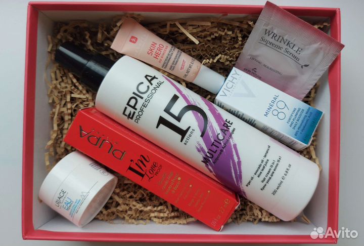 Набор косметик Apivita, Vichy, Uriage, Erborian