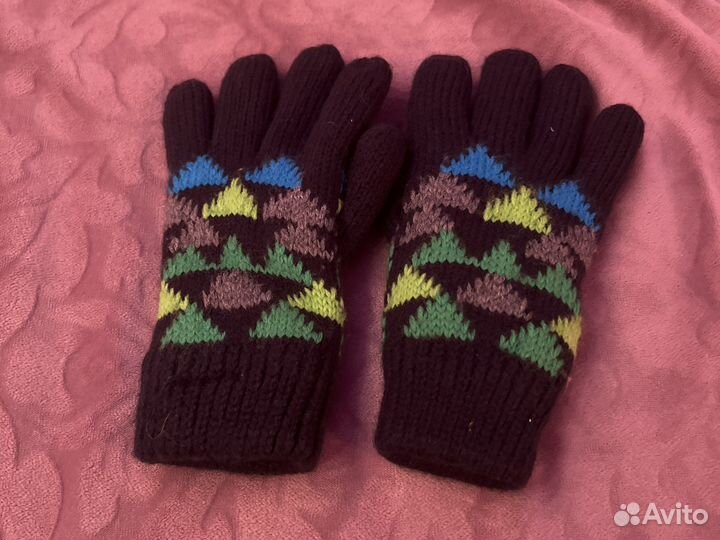 Перчатки детские зимние толстые на 4-6 лет