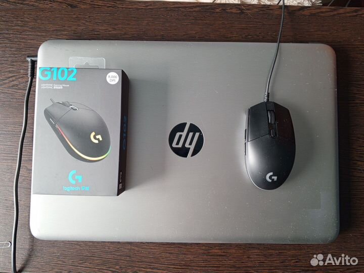 Ноутбук HP +Logitech g102