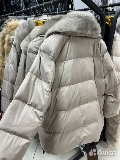 Куртка /пуховик С натуральным мехом норки