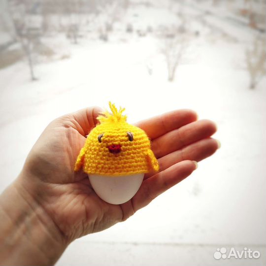 Декор для яиц на Пасху Шапочки грелки Цыплята