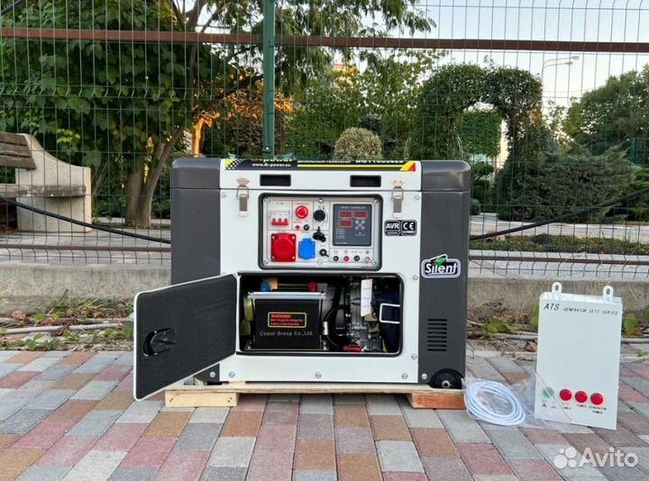 Генератор дизельный 10 kW g-power трехфазный