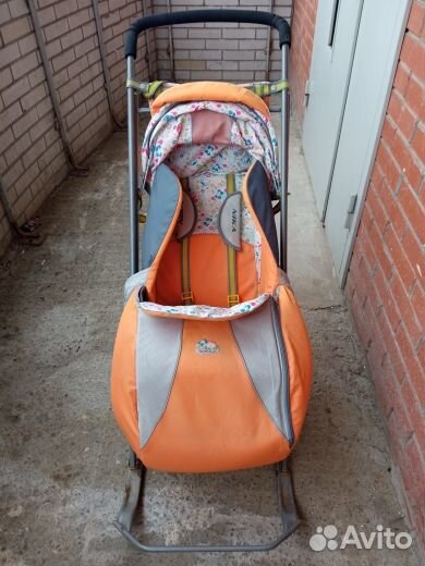 Детские санки коляска nika