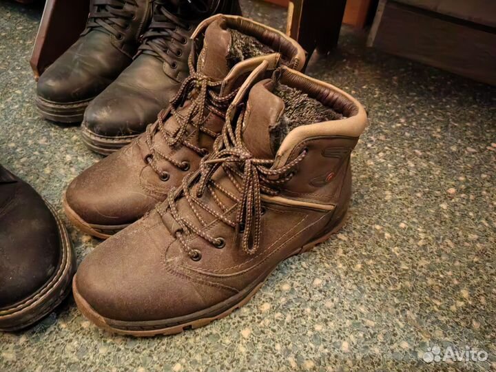 Зимняя мужская обувь 41 пакетом кожа нубук