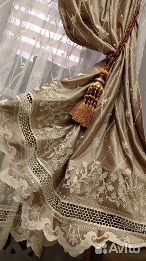 Тюль и шторы комплект компаньоны,эмираты