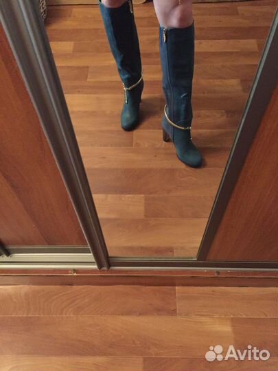 Сапоги ботфорты новые