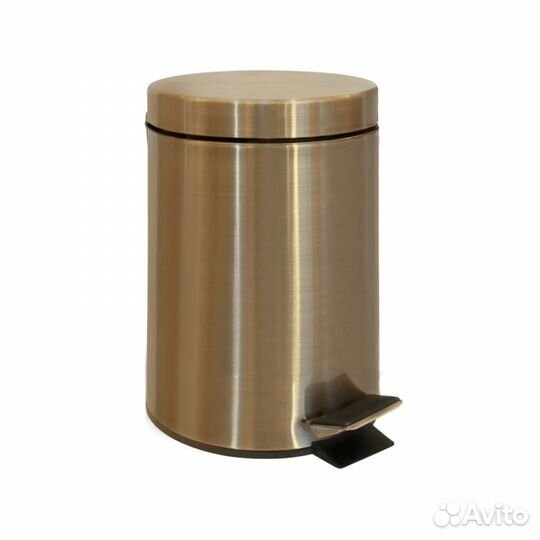 Урна diamond, для мусора с педалью, 3л, бронза, S