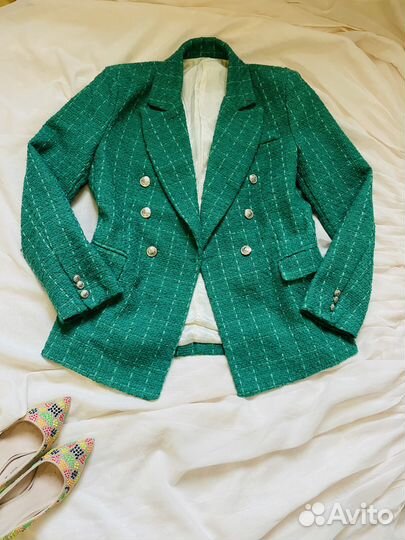 Жакет твид Италия размер 44/48