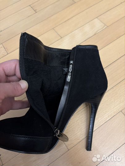 Ботильоны осенние, натуральная замша 36 р