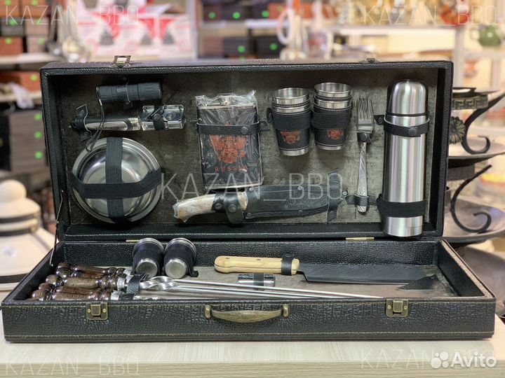 Шампуры в большом кейсе на подарок