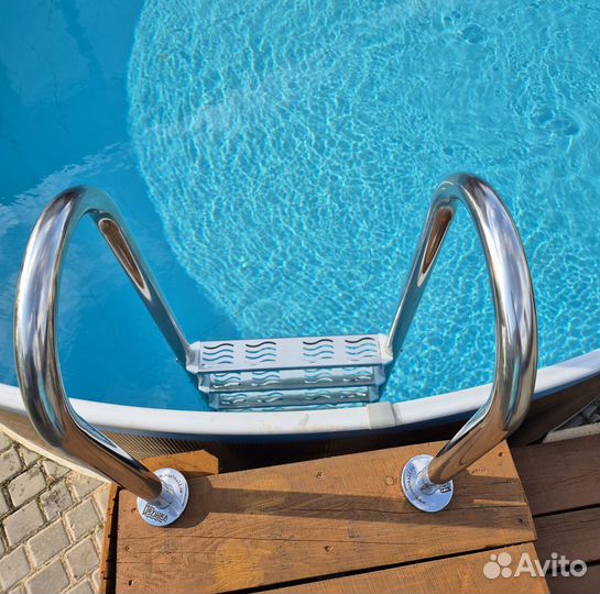 Лестница 4 ступени для бассейна из нерж стали