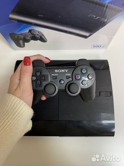 Ps3 Super slim, 60 игр + месяца гарантии