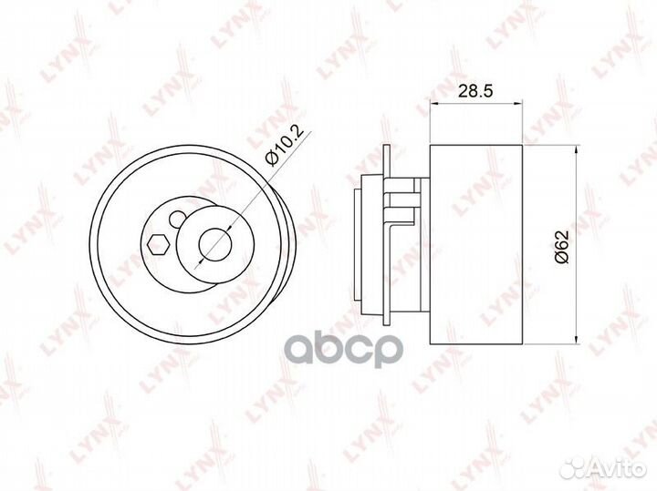 Ролик натяжной ремня грм PB1046 lynxauto
