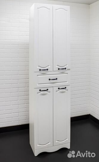 Пенал напольный 50 Rich Белое Дерево с верхним ящи