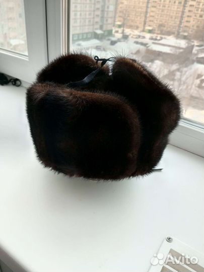 Норковая шапка мужская