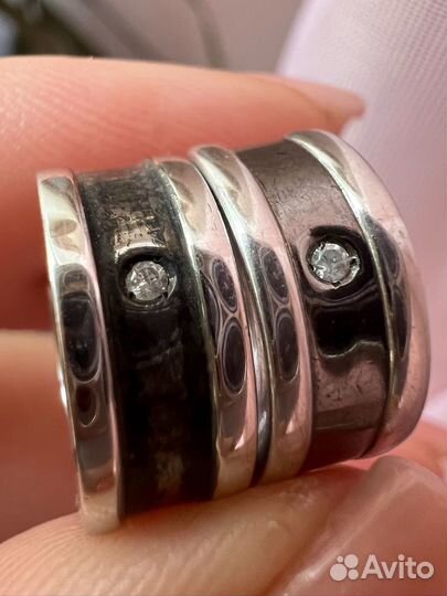 Серебряные серьги 925 вставка бриллиант