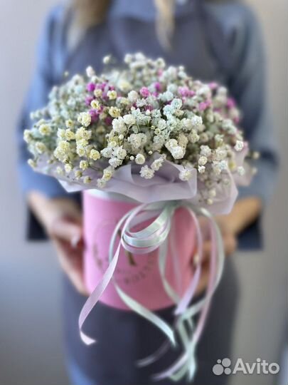 Коробка с гипсофилой