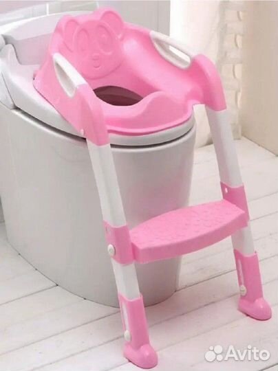 Горшок детский, со ступеньками, накладка на унитаз