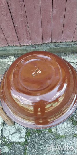 Таз эмалированный б/у большой