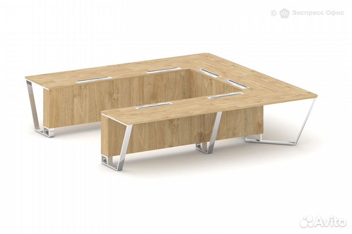 Стол для переговоров П-образный Steel Meet MD-PR.B.SP-11P