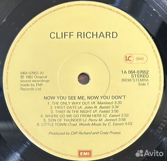 Cliff Richard–Now You See Me, Now You Don't