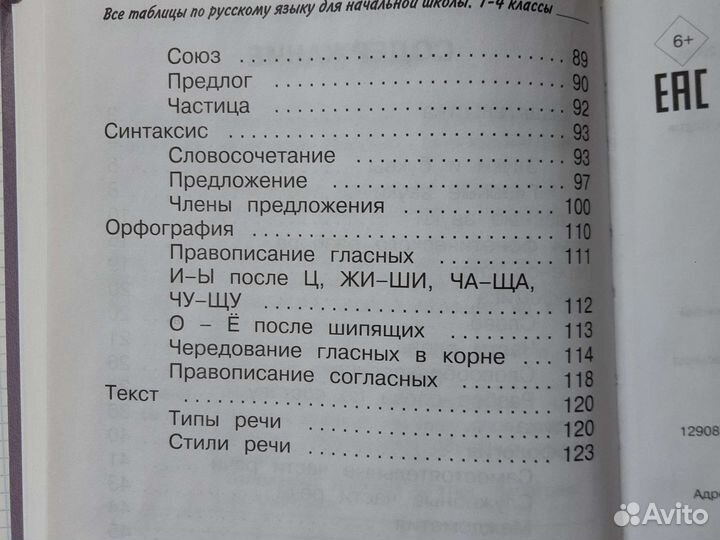 Пособие по русскому языку 1-4 класс