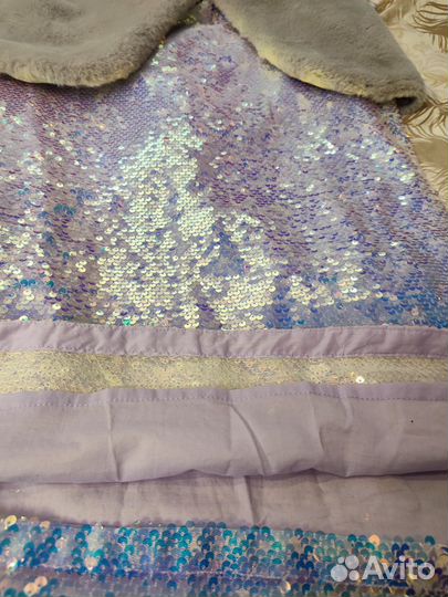 Нарядное платье с мех. накидкой